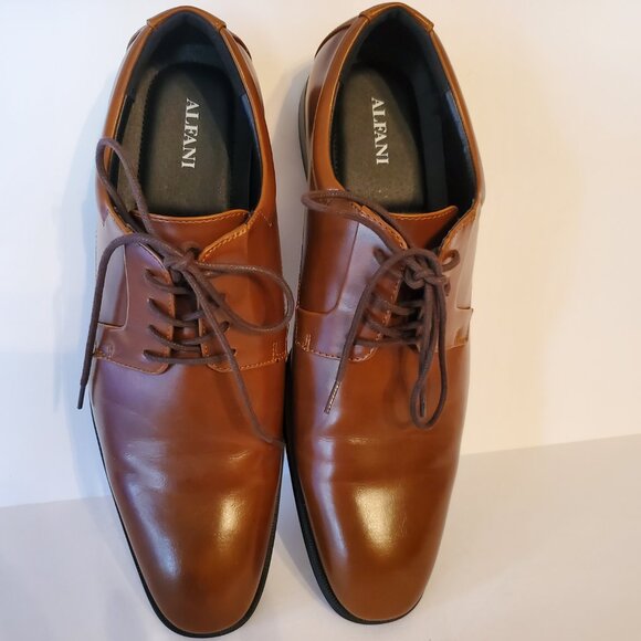 Alfani Men's Andrew Faux Leather Memory Foam Derby Plain Toe Size 10.5M. - Picture 5 of 9